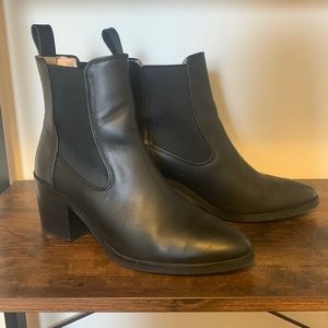 Black ankle boots